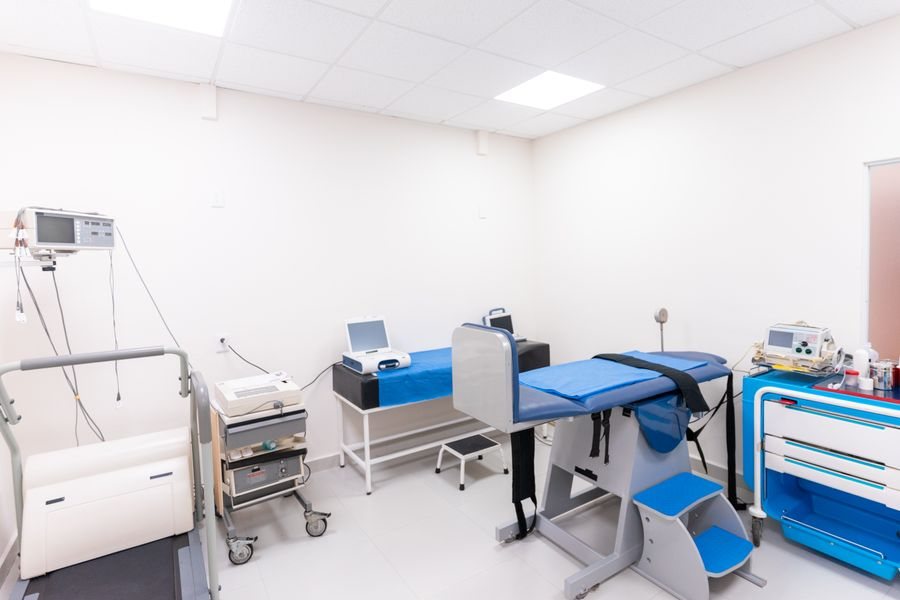 Bright, fully equipped examination room
