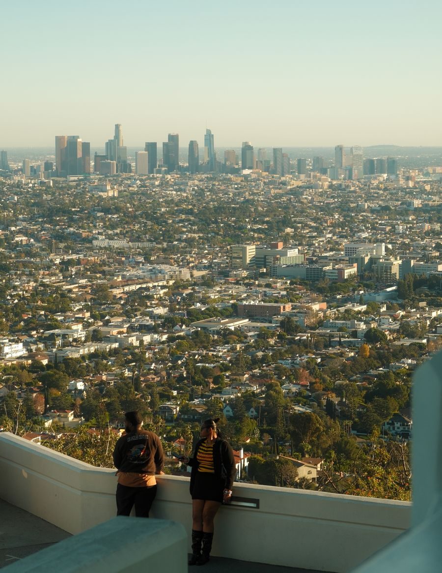 Los Angeles seen from the hills