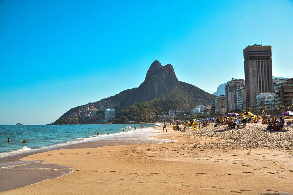 Ipanema beach and Morro Dois Irmãos