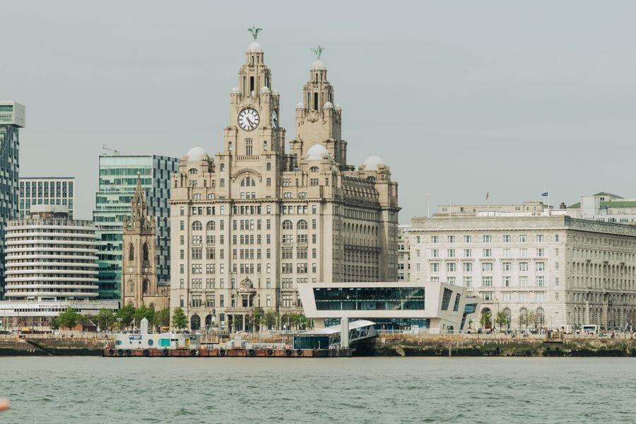 Liverpool waterfront and the Royal Liver Building