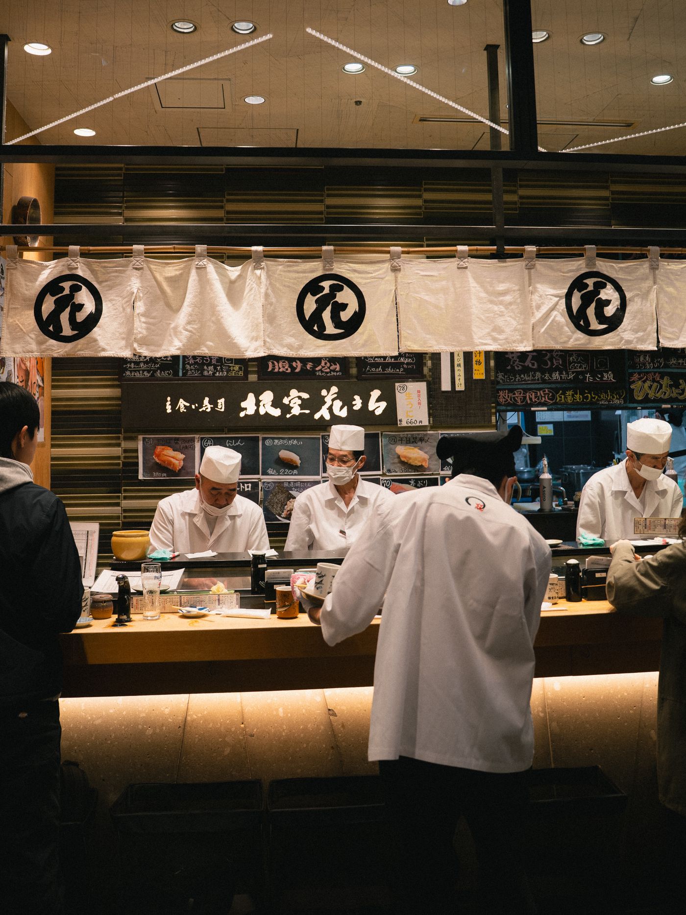 The sushi counter