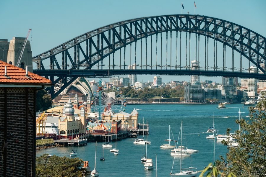 Sydney Harbour Bridge and boats