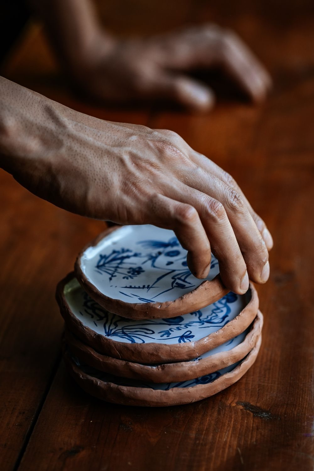 Hand-painted plates
